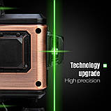 4D Лазерный уровень AFABEITA 4D 16 линий для стяжки пола, плитки ➜ ПУЛЬТ ➜ Кронштейн ➜ Зеленые лучи, фото 3