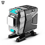 3D DEKO LL12-HV 🔹 12 ліній 360 градусів ❌ КРАСНИЙ ЛУЧ ➜до 50м 🔴 лазерний рівень нівелір + 2 БАТАРЕЇ 2000mAh, фото 2