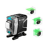 3D DEKO LL12-HV 🔹 12 ліній 360 градусів ❌ КРАСНИЙ ЛУЧ ➜до 50м 🔴 лазерний рівень нівелір + 2 БАТАРЕЇ 2000mAh, фото 4