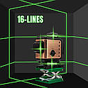 4D Лазерный уровень AFABEITA 4D 16 линий для стяжки пола, плитки ➜ ПУЛЬТ ➜ Кронштейн ➜ Зеленые лучи, фото 5