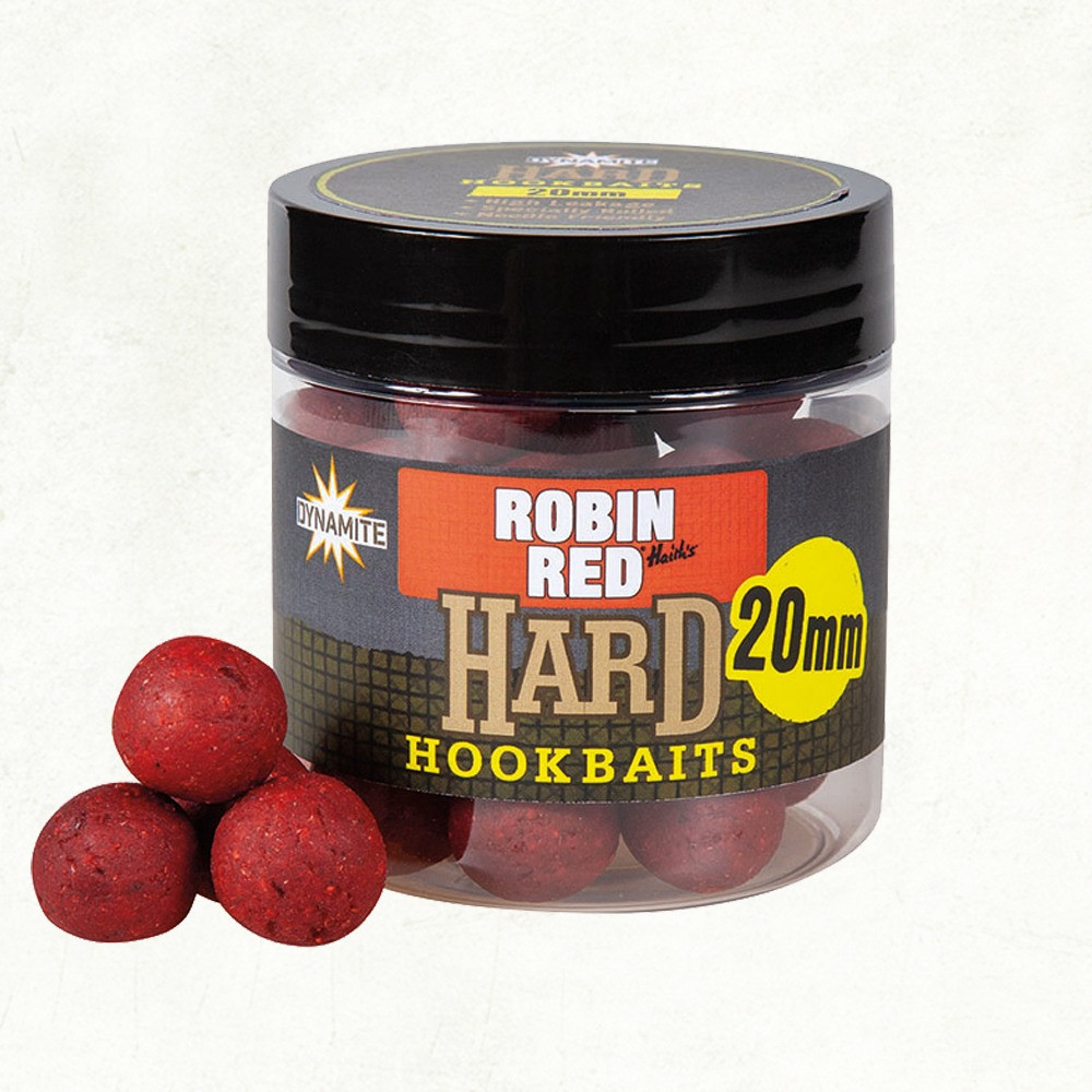 Бойли насадкові тонучі Dynamite Baits Robin Red Hardened Hookbait 20 мм