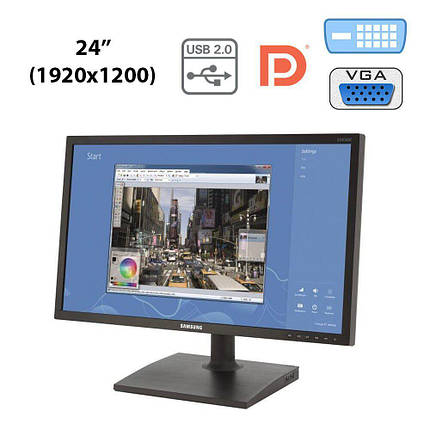 Samsung S24C450 / 24" (1920x1200) TFT TN WLED / DVI, VGA, DP, USB-Hub, фото 2