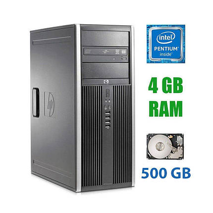 Комп'ютер HP Compaq 8000 MT / Intel Pentium G2020 (2 ядра по 2.9 GHz) / 4 GB DDR3 / 500 GB HDD, фото 1