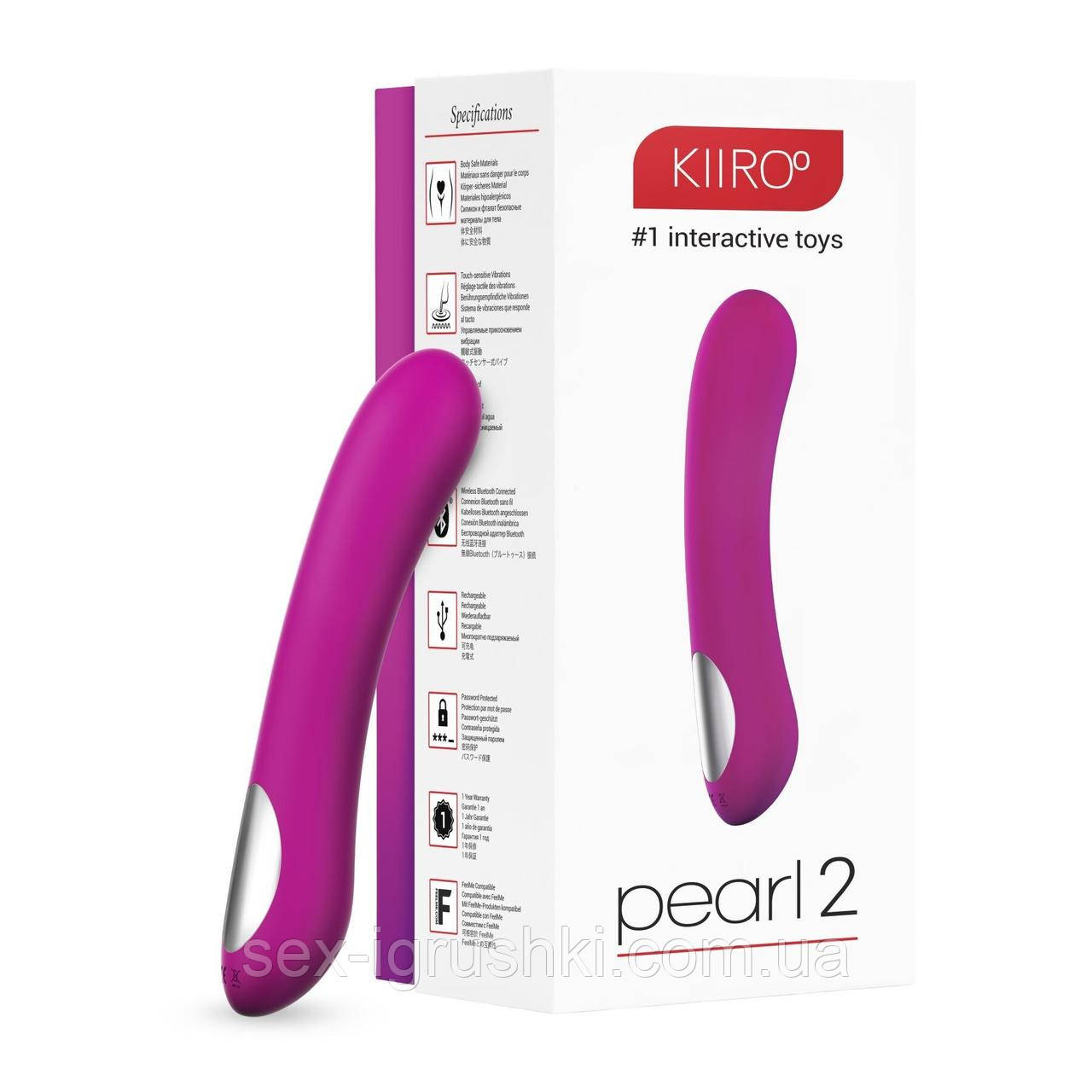 Інтерактивний вібростимулятор точки G Kiiroo Pearl 2 Purple