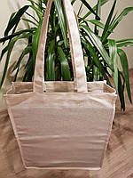 Эко сумка небеленая двунитка 36х10х40 см (печать на еко сумках, печать на ЭКО сумках, Эко сумки оптом !)