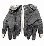 Рукавички з кісточками захисними, чорні і сенсорним пальцем розмір ХL., фото 2