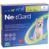 NexGard Spectra М (Нексгард Спектра М) таблетки проти кліщів, бліх і гельмінтів для собак вагою від 7.5 до 15 кг