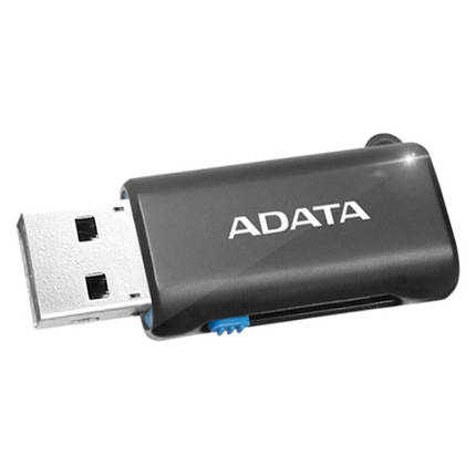 Кардрідер ADATA microSD OTG microUSB + USB 2.0 AOTGMRBK (Чорний), фото 2