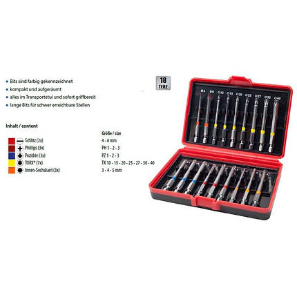 Набір біт Box 18-pcs  WHB Tools, фото 2