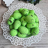 Яйця великодні яскраво зелені 3.5 см, 24 шт, фото 2