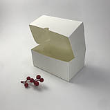 Коробка універсальна для десертів, 180*120*80 мм, без вікна, біла, фото 2
