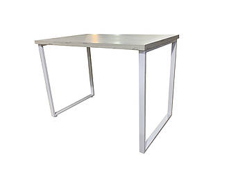 Стіл офісний Лофт для ноутбука 120 * 60 * 76 см (каркас білий матовий). Стіл письмовий комп'ютерний в офіс Loft