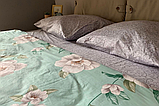 Євро комплект постільної білизни 200*220 сатин_бавовна 100% (15754), фото 2