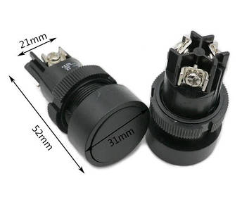 Кнопка управління XB2-ЕА121 чорна "Старт", фото 2