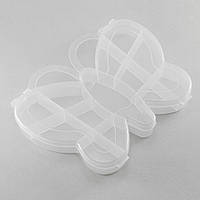 Коробка для фурнітури та бісеру метелик 11,2х13,8х1,9 мм УТ10019263