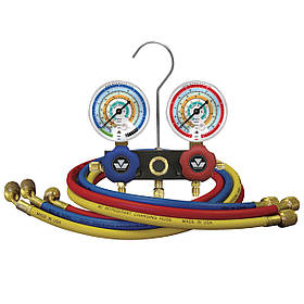 Манометричний колектор 2-вентельний, шланг 3/150 см, R134a/R404A/R407C/R22 (Mastercool, США) 93661-МВ