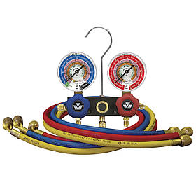 Манометричний колектор 2-вентельний + шланги R22/R407С/R410 + кейс (Mastercool, США) 93661-ЕВС