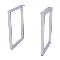 Опора для стола в стилі Лофт 704х650мм Крамп білий