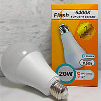 Лампа світлодіодна 20 Вт 6400 K A95 2000 Lm Flash