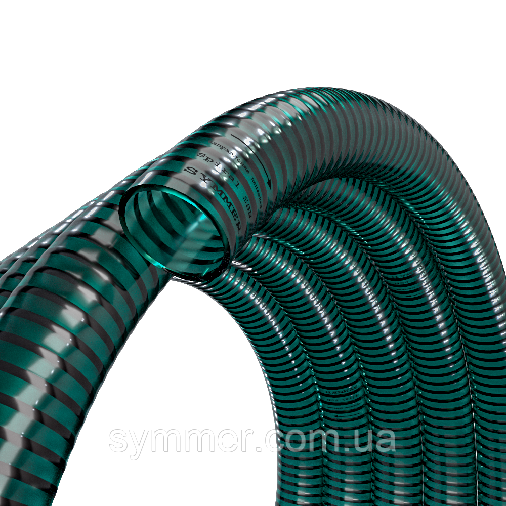 Гофрована труба (гофра) ПВХ SYMMER Spiral SSN ⁇ 75х3.0 мм (25 м.п.)