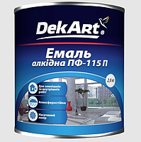 Эмаль алкидная DekArt ПФ-115П Черная 2.8кг