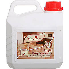 Лак паркетний поліуретан-акриловий Maxima Acrylic parquet varnish глянцевий 2.5л