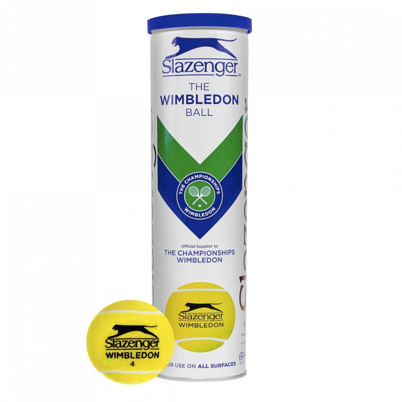 М'ячі для тенісу Slazenger Wimbledon Ultra-Vis 4B (745053-13)