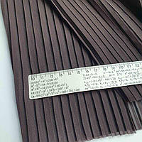 Шифон гофре коричневый