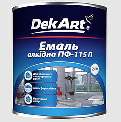 Емаль алкідна DekArt ПФ-115П Жовта 2.8 кг