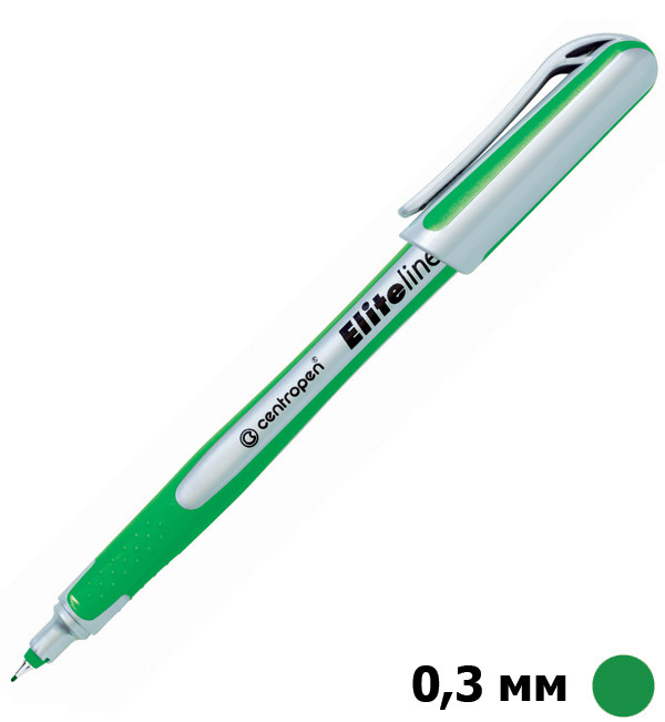 Линер Elite F зеленый, 0.3 мм. Centropen 4721 - фото 1 - id-p1377720495