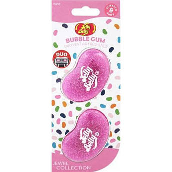 Ароматизатори для дефлектора автомобіля з блискітками Jelly Belly Bubble Gum Jewel, 2 x 14 г Жувальна гумка