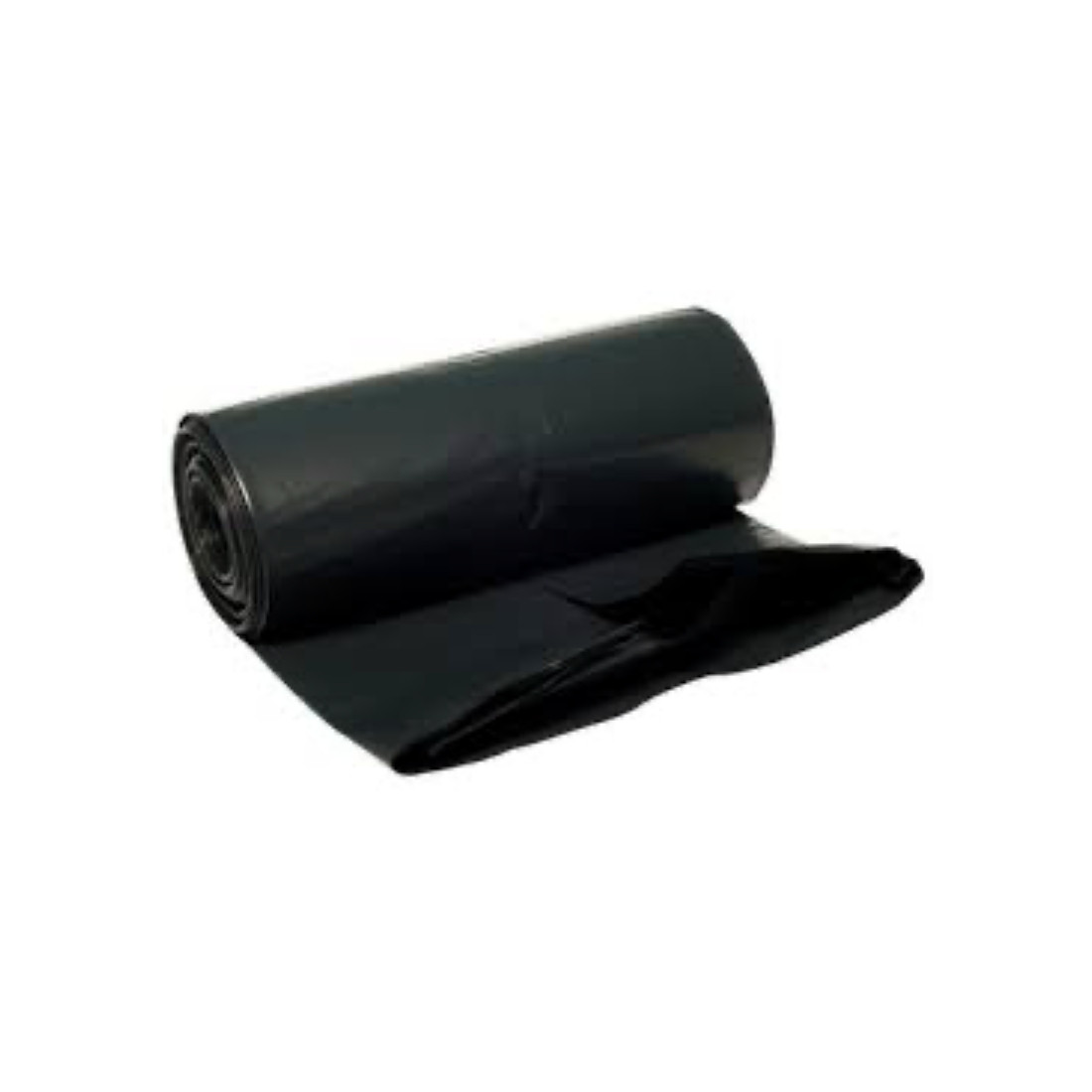 Сміттєві пакети побутові чорні 160 л 10 штук в рулоні, фото 1