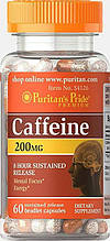 Puritan's Pride Caffeine 200 mg 8-Hour Sustained Release 60 Caps