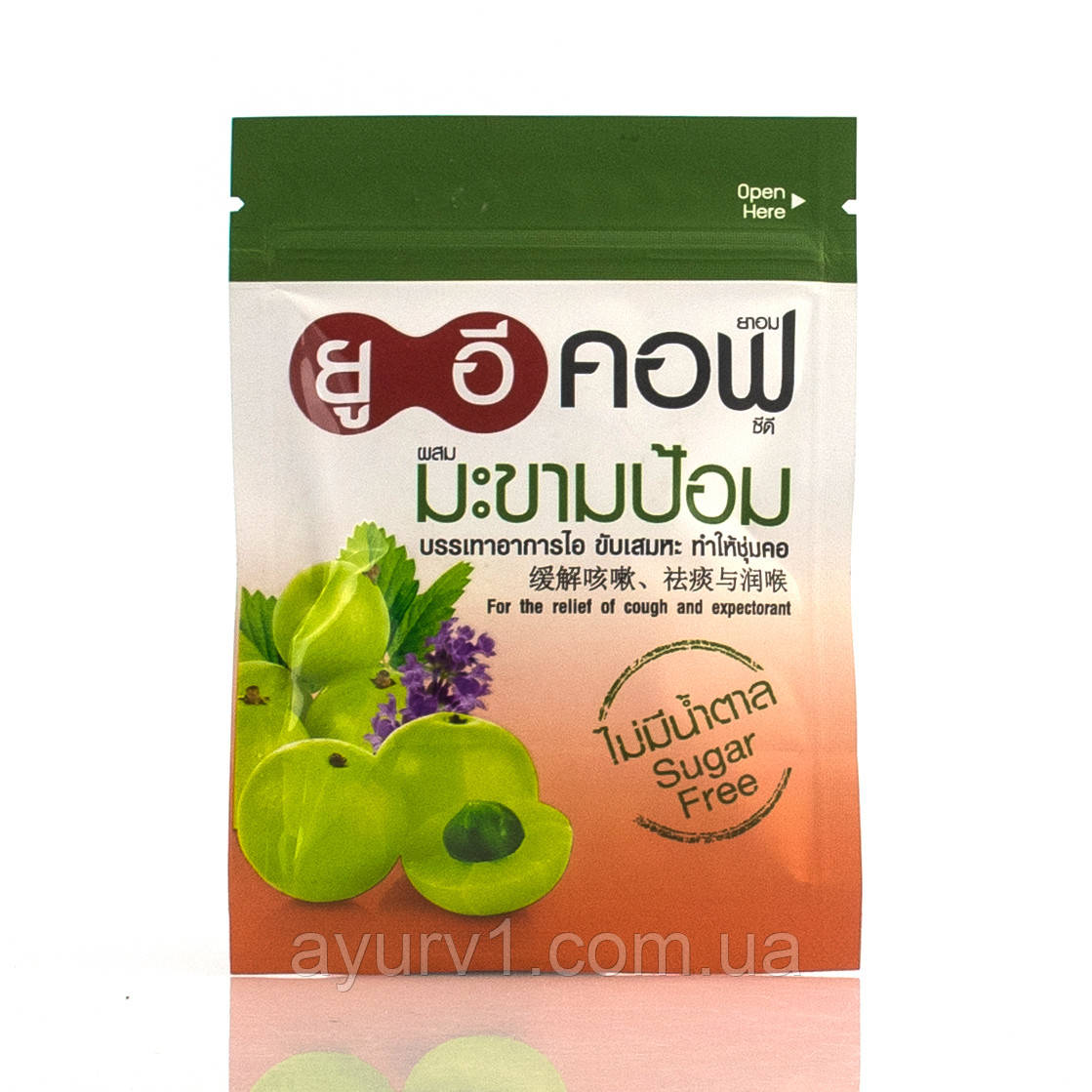 Льодяники з Амли, що допомагають у разі болю в горлі/Indian Gooseberry Herbal Lozenges, UE COF 18 г