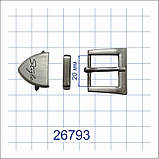 Пряжка 26793 темний сатин 20мм /тільки пряжка/, фото 8