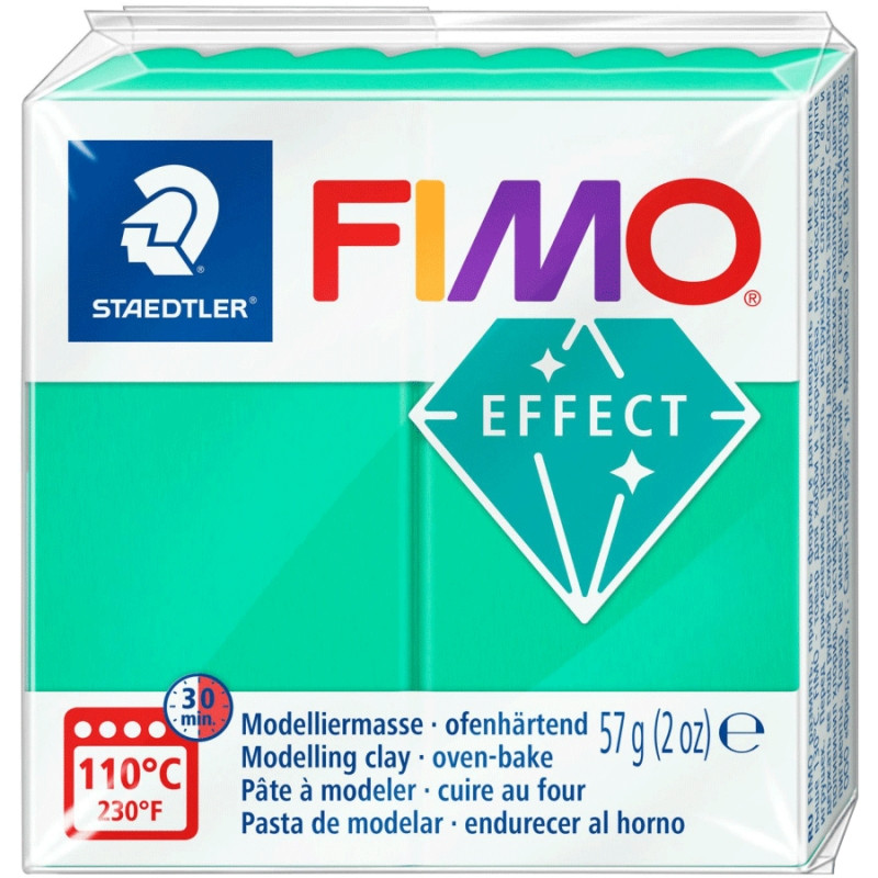 Пластика Effect напівпрозора Зелена 57г Fimo