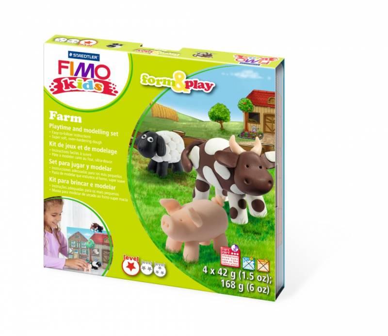 Пластика Fimo kids Ферма набор 4цвx42г (4007817806012) - фото 1 - id-p1321363333