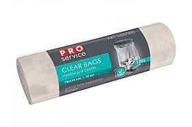 Пакети для сміття PRO-Service CLEAR BAGS 70х110 ЛД 120 л. 10 шт. прозорі