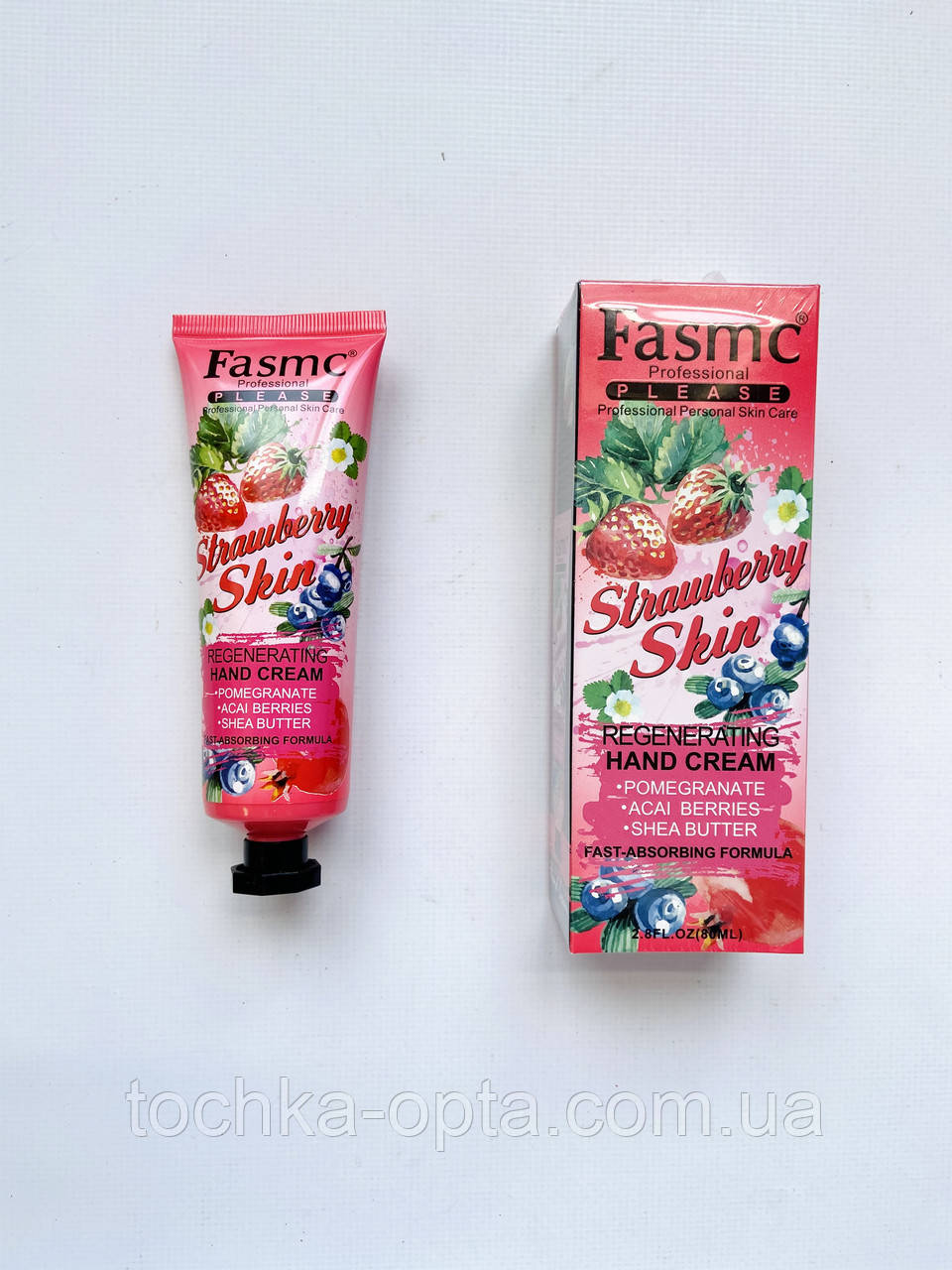 Крем для рук FASMC Strawberry Skin Regenerating Полуниця, Ягоди 80 мл
