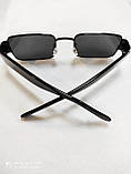 Окуляри чоловічі сонцезахисні чорні Сонцезахисні поляризаційні стильні чоловічі окуляри в чорному матовому плас, фото 4