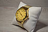 Класичний чоловічий годинник Skmei 9166 золотий, фото 6