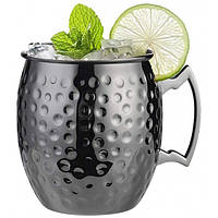 Металевий барний кухоль Kyiv Mule 550 мл, чорний