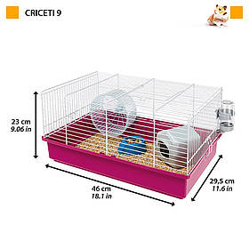 Клітка Ferplast CRICETI 9 для хом'яків і мишей 46 x 29,5 x h 23 cm
