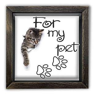 Дерев'яна копілка (скарбничка) 20х20 см For my pet хркп0010ква Тур-Колекшн