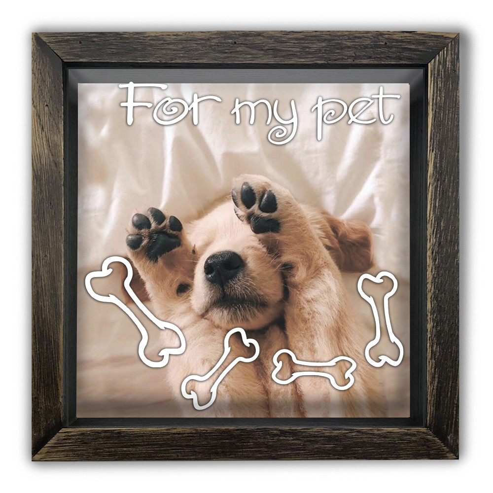 Дерев'яна копілка (скарбничка) 20х20 см For my pet хркп0004ква Тур-Колекшн, фото 1