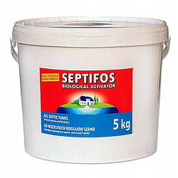 Біоактиватор для септика, біопрепарат для вигрібних ям, туалетів Septifos vigor, 5 кг