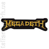 Нашивка с вышивкой MEGADETH Logo