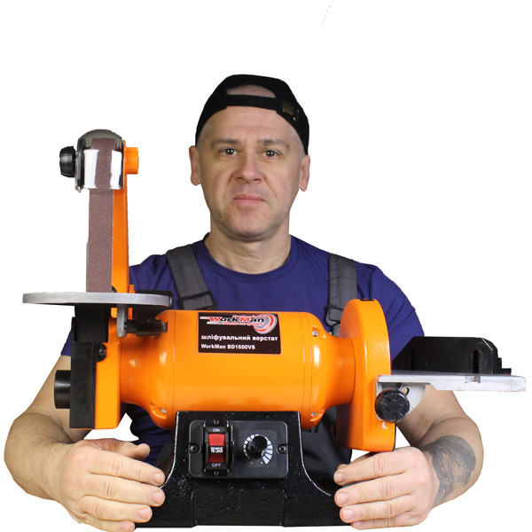 Стрічковий гріндер WorkMan BD1600VS з регулюванням обертів