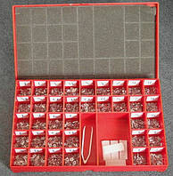 Свинцеві маркувальні знаки No2 (букви) + No6 (цифрови) в одному наборі. По 100 шт. кожного знака. Латиниця.