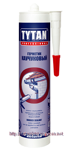 Герметик покрівельний каучуковий Титан (TYTAN) прозорий; 0,31 л